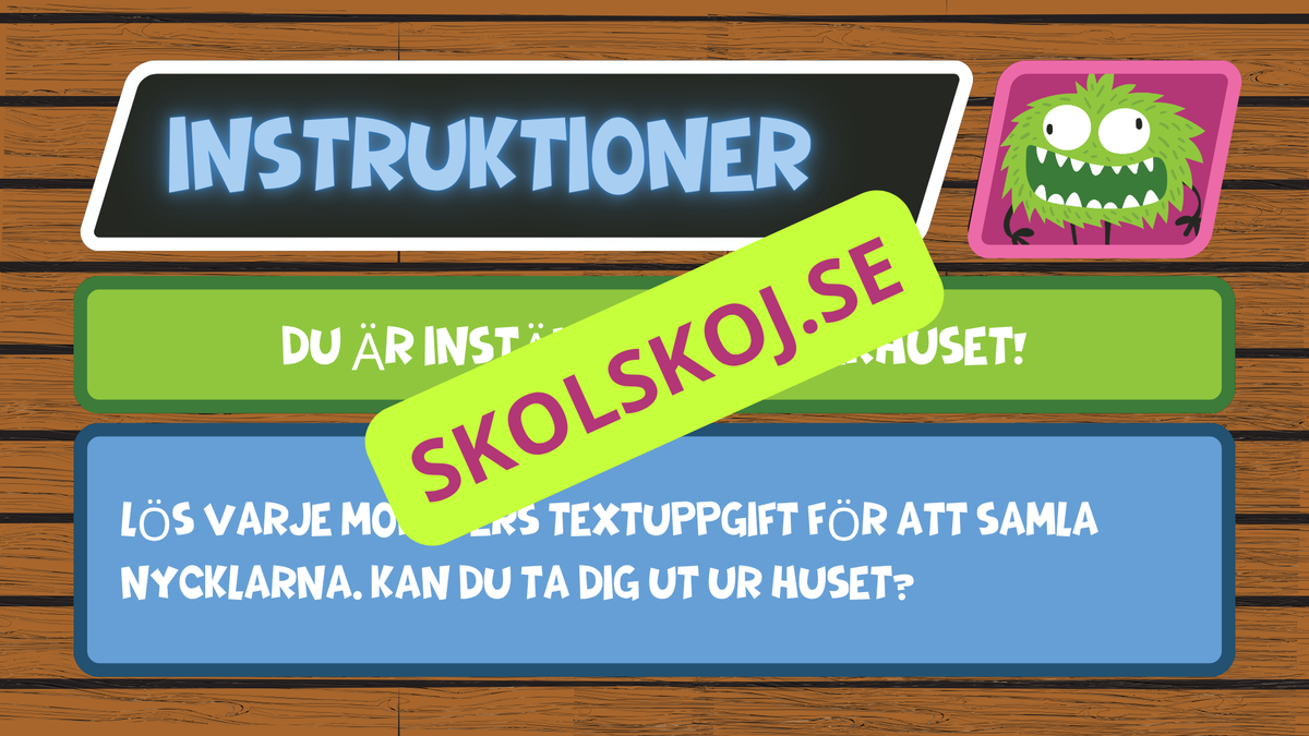 Monsterhuset – problemlösning