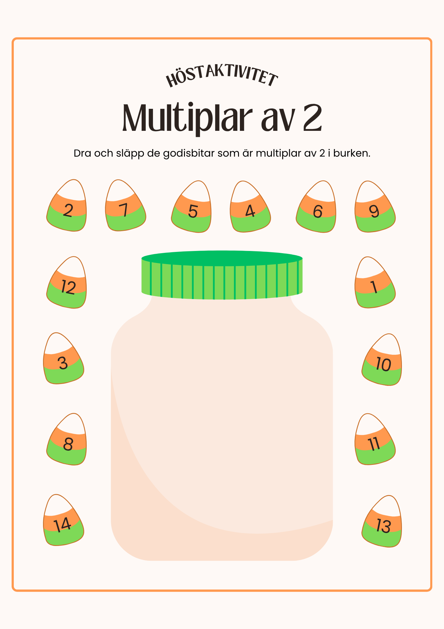Multiplar av 2, 3, 4 och 5