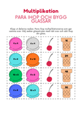 Multiplikation – Para ihop och bygg glassar