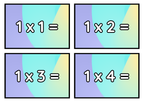 Multiplikationsflashkort 1–12