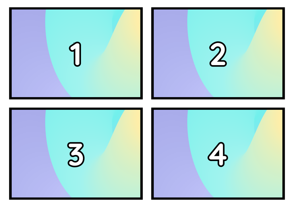 Multiplikationsflashkort 1–12