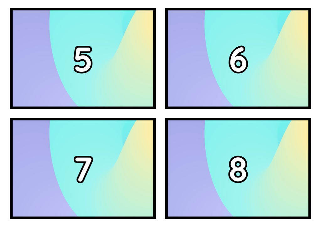 Multiplikationsflashkort 1–12