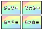 Multiplikationsflashkort 1–12