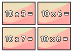 Multiplikationsflashkort 1–12