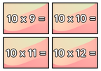 Multiplikationsflashkort 1–12