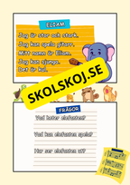 Musikaliska djur - Lättläst - Läsförståelse