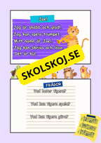 Musikaliska djur - Lättläst - Läsförståelse