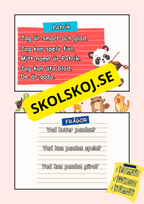 Musikaliska djur - Lättläst - Läsförståelse