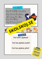 Musikaliska djur - Lättläst - Läsförståelse