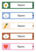 Namnskyltar - Powerpoint - Redigerbara