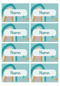 Namnskyltar - Redigerbara i Powerpoint