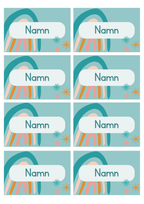 Namnskyltar - Redigerbara i Powerpoint