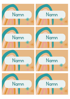 Namnskyltar - Redigerbara i Powerpoint