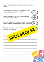 Nationella provet - Årskurs 3 - Blandade uppgifter