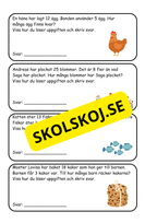 Nationella provet - Årskurs 3 - Blandade uppgifter