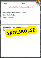 Nationella prov matematik åk 6