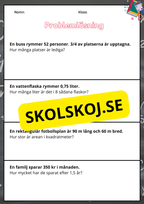 Nationella prov matematik åk 6