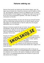 Naturen omkring oss - Häfte årskurs 4 - 6