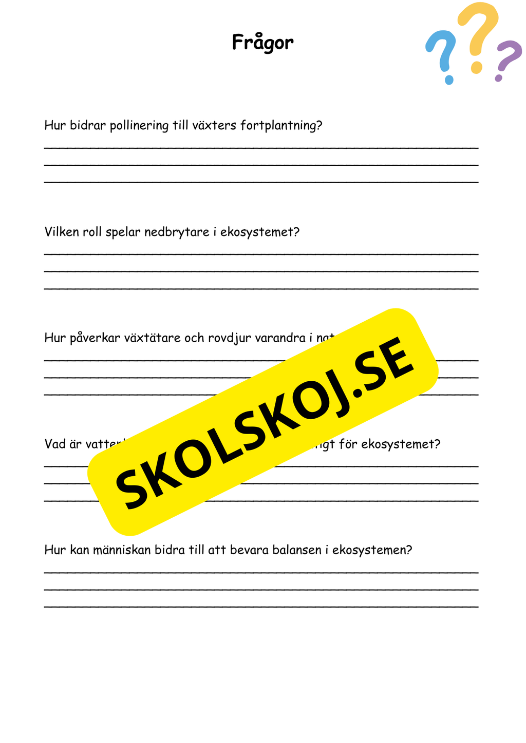 Naturen omkring oss - Häfte årskurs 4 - 6