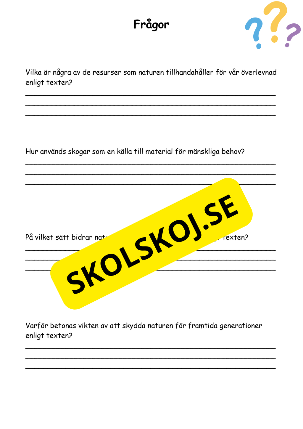 Naturen omkring oss - Häfte årskurs 4 - 6