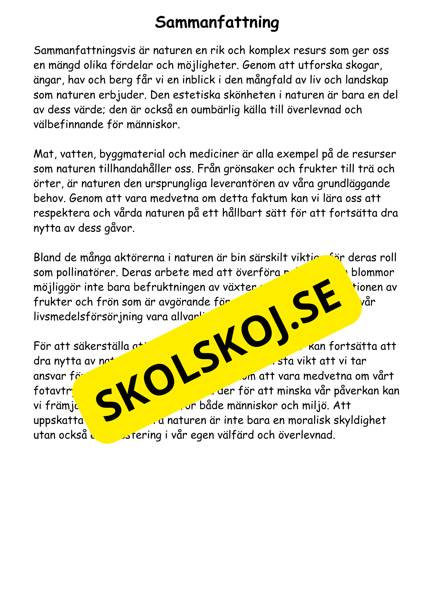 Naturen omkring oss - Häfte årskurs 4 - 6