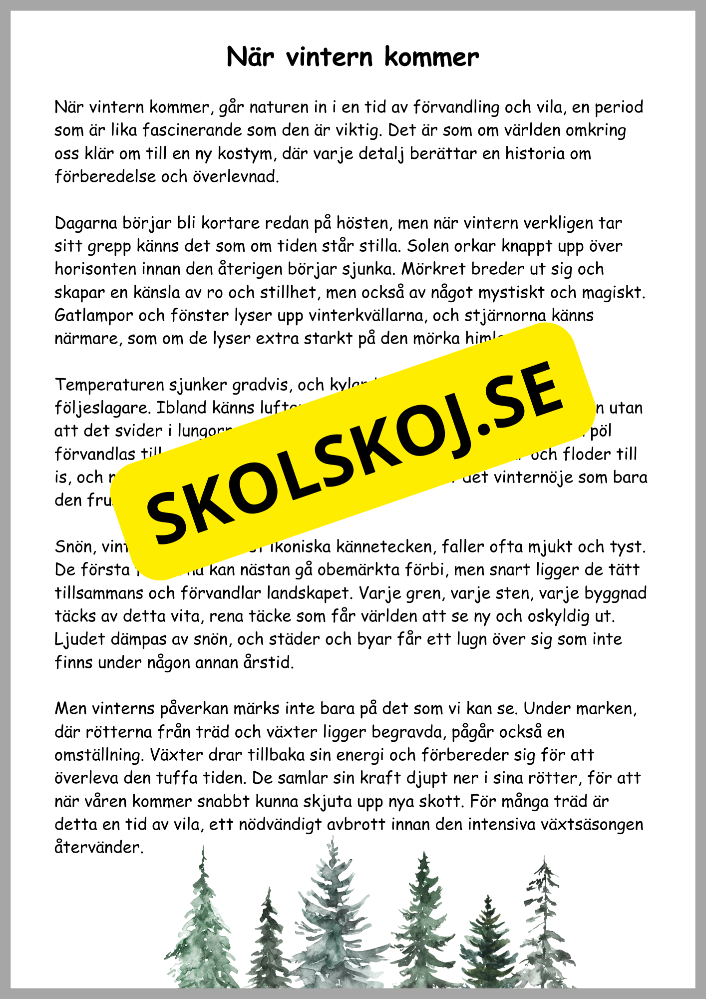 Naturen på vintern