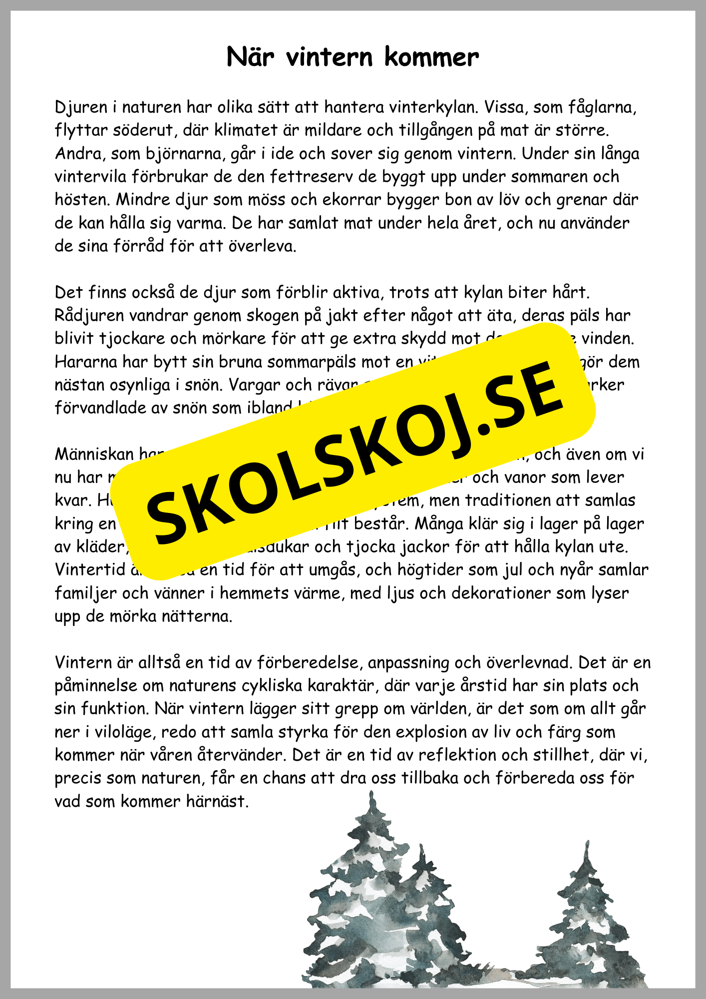 Naturen på vintern