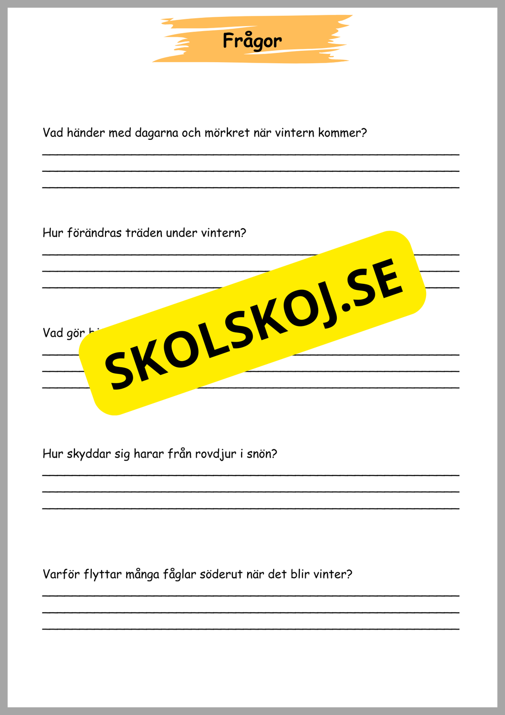 Naturen på vintern