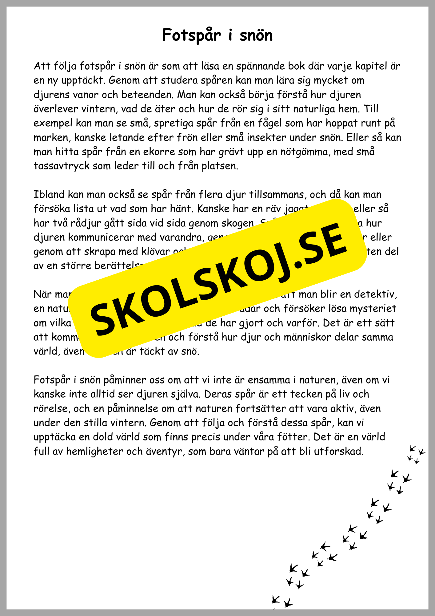 Naturen på vintern