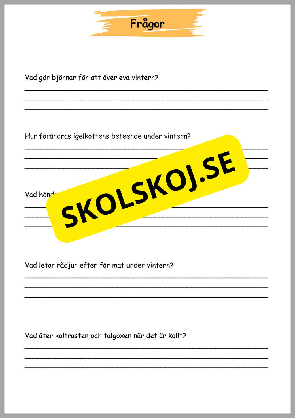 Naturen på vintern