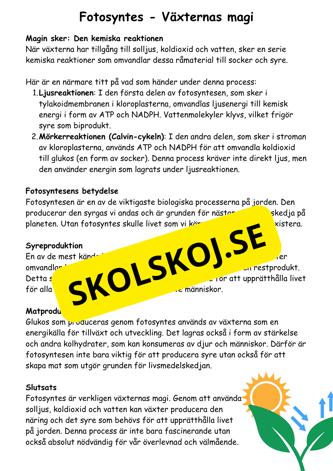 Naturens magi - Hur växter, djur och andra organismer lever och samspelar (Årskurs 4 - 6)
