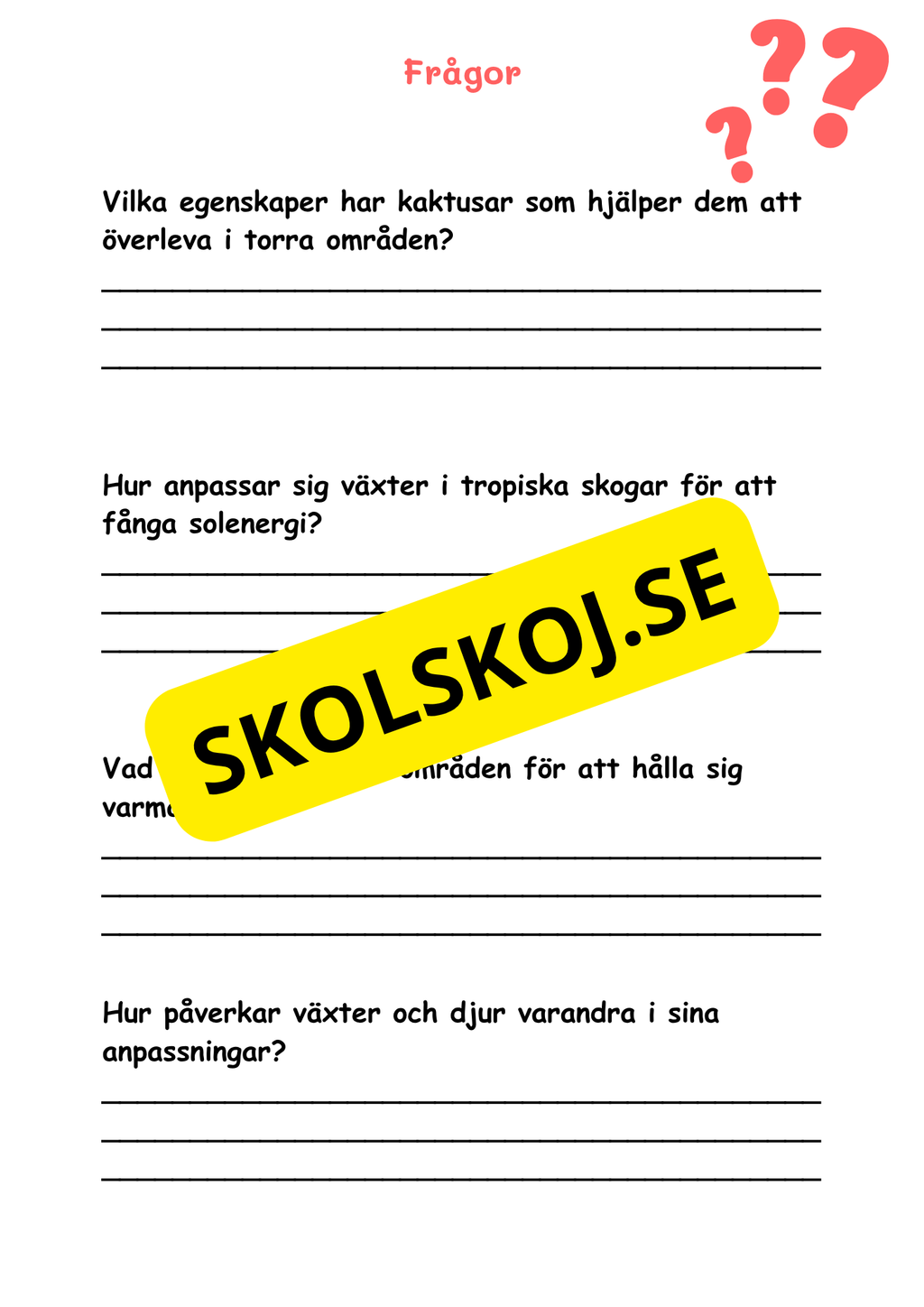 Naturens mosaik - Växter och djur i naturen