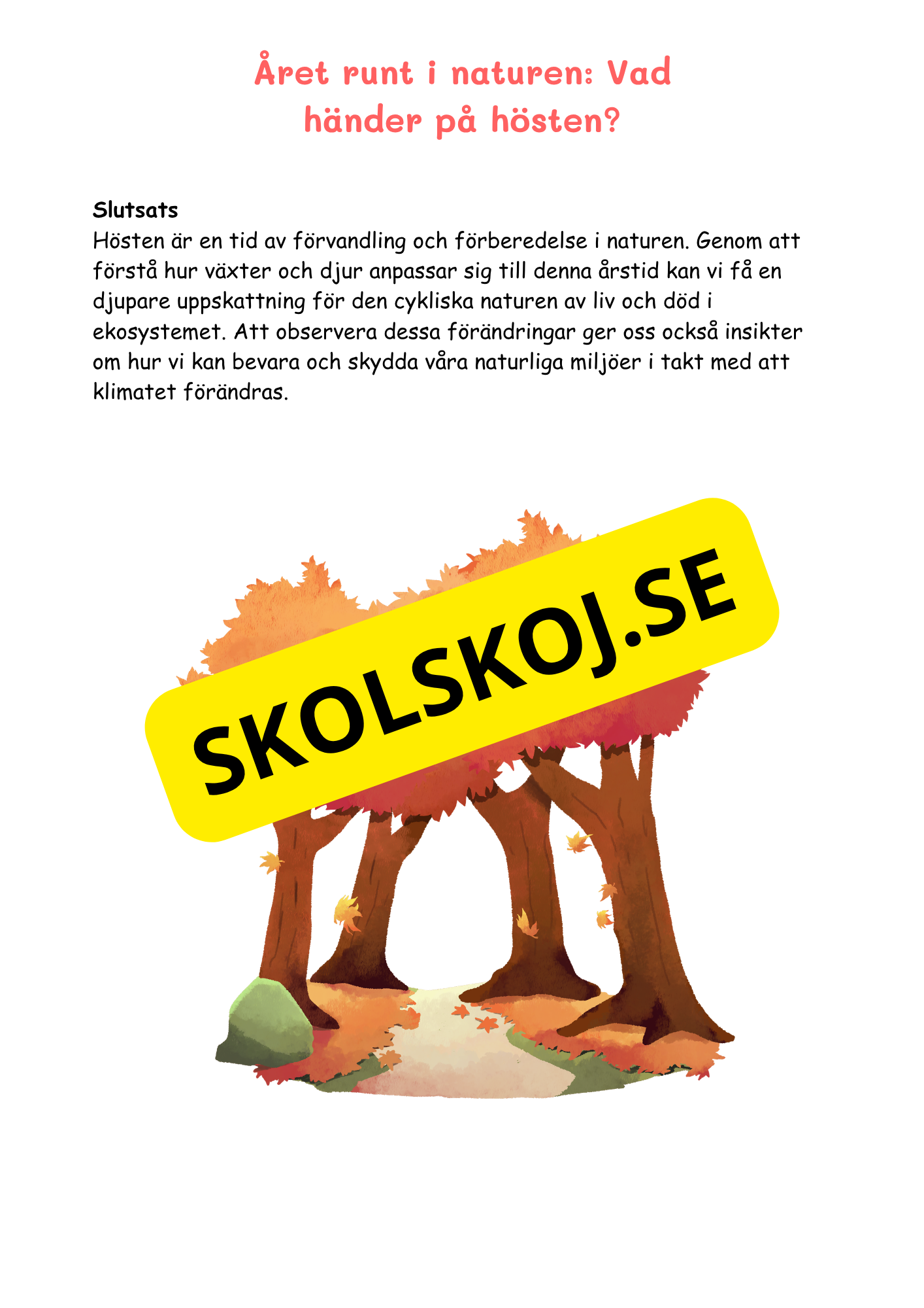 Naturens mosaik - Växter och djur i naturen