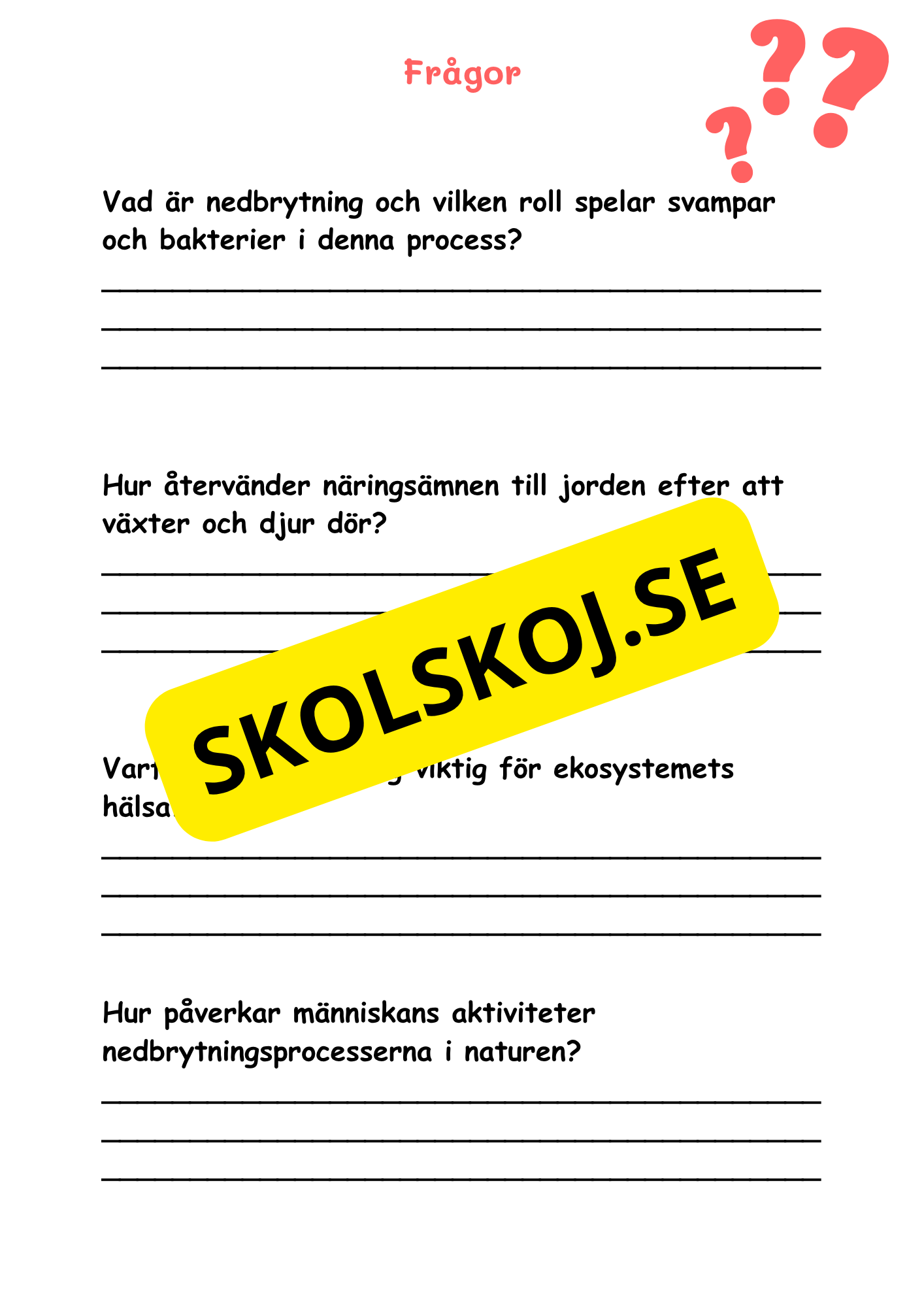 Naturens mosaik - Växter och djur i naturen