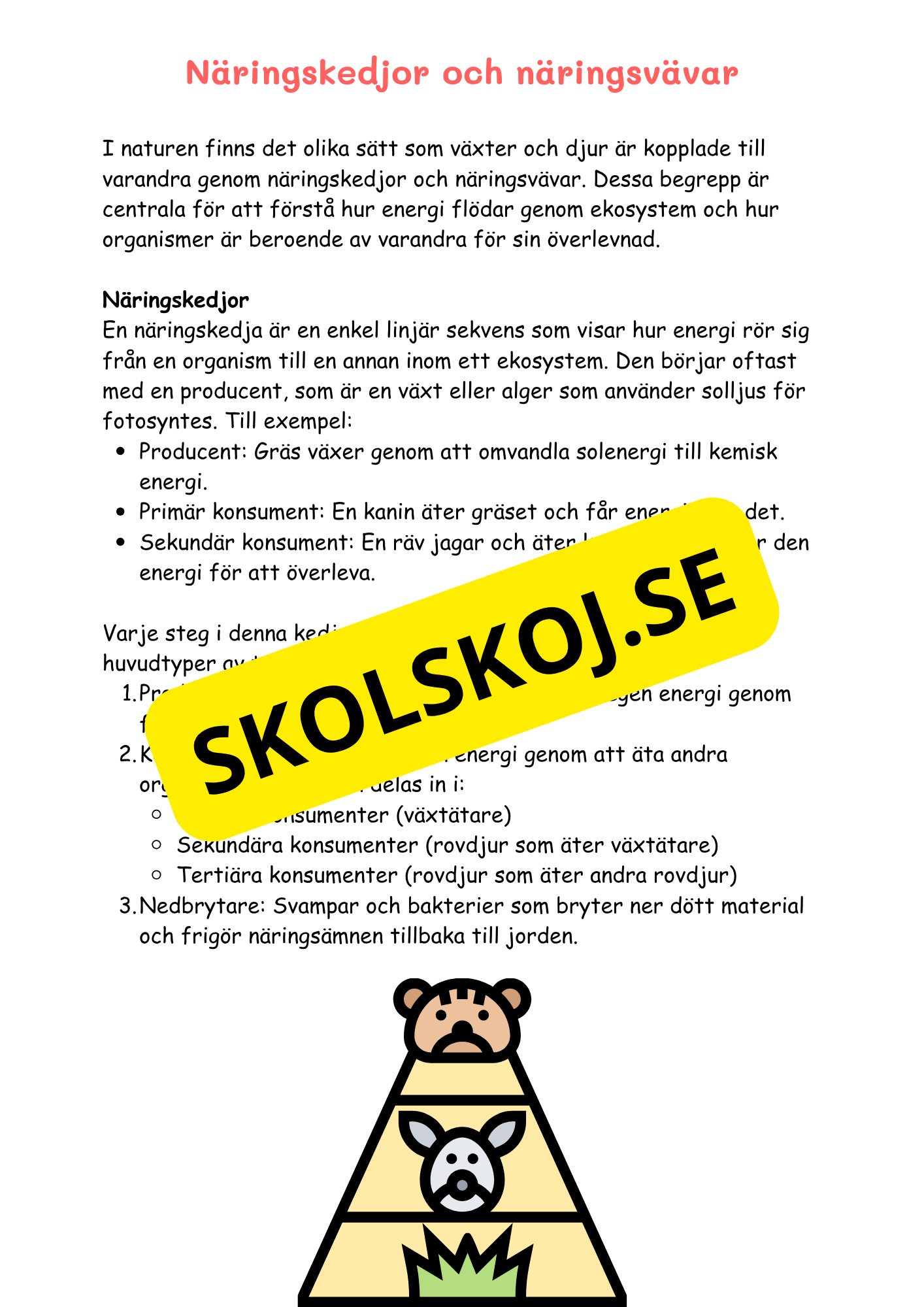 Naturens mosaik - Växter och djur i naturen