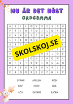 Nu är det höst - Häfte