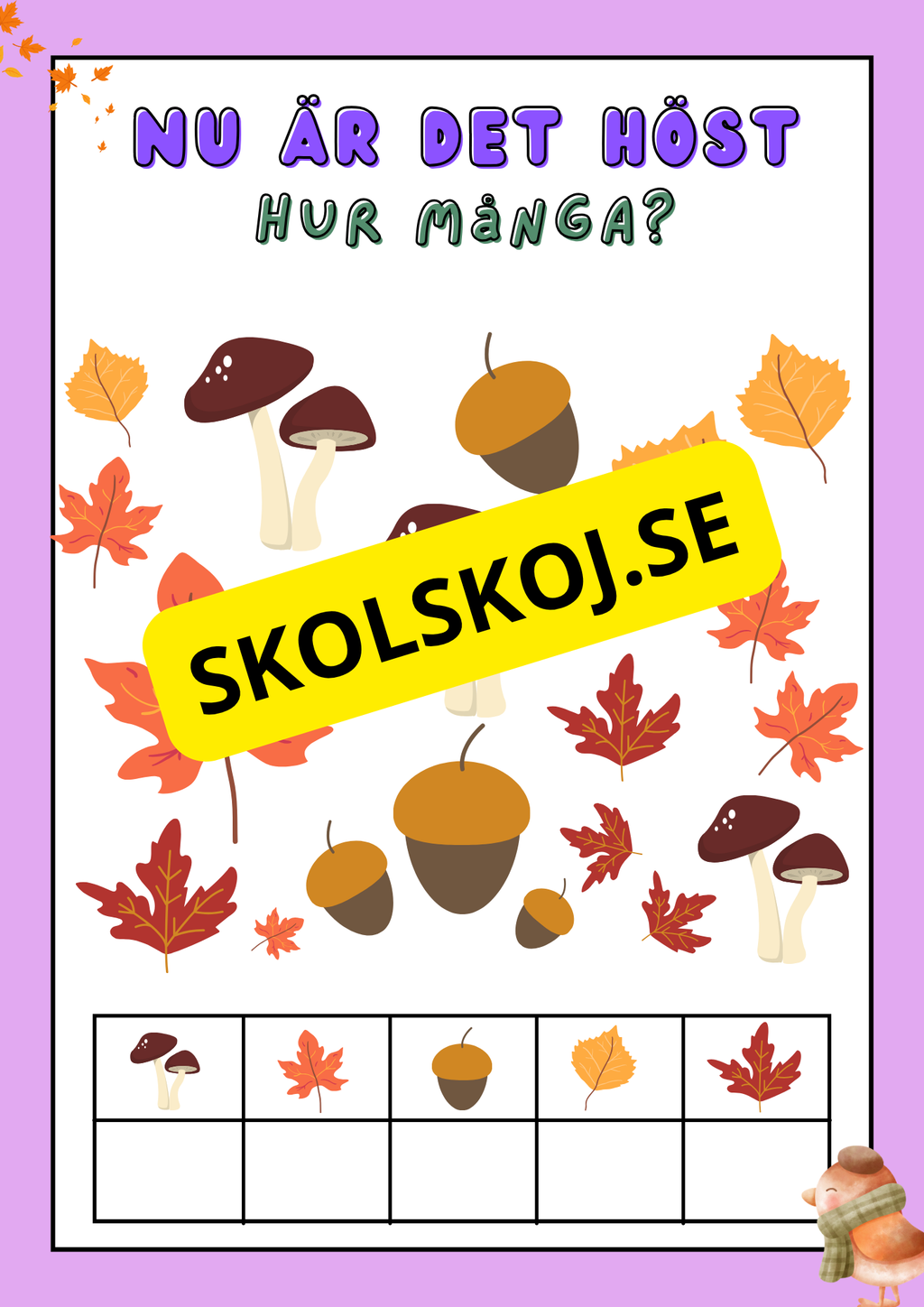 Nu är det höst - Häfte