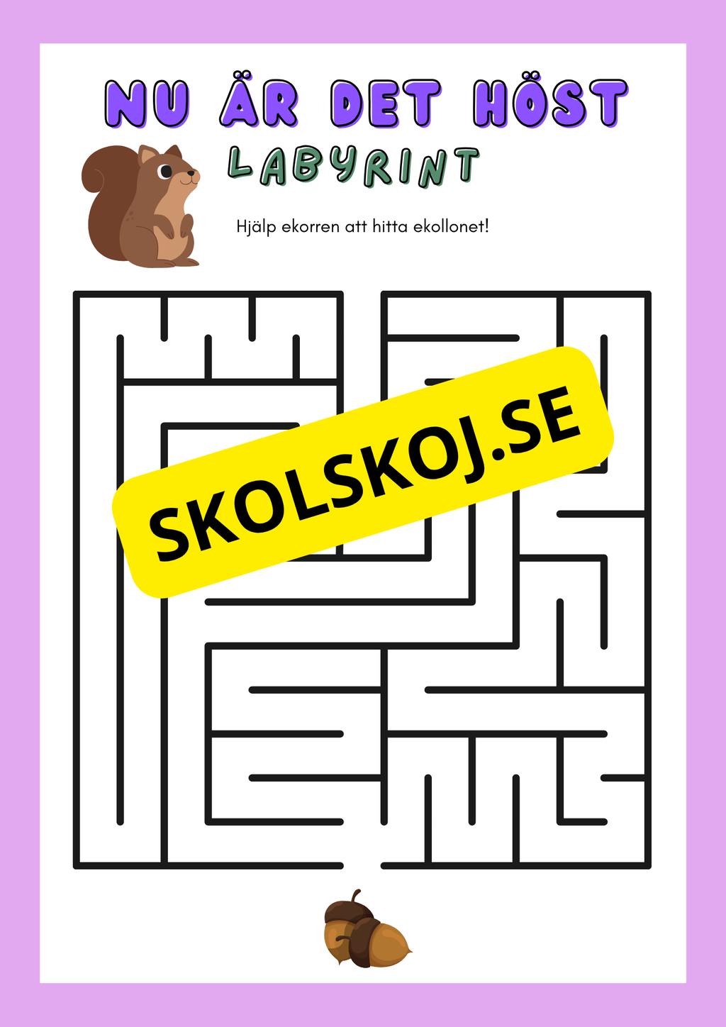Nu är det höst - Häfte