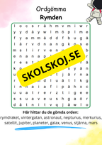 Ordgömmor - 10 olika teman