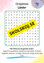 Ordgömmor - 10 olika teman