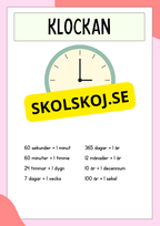 Öva analog klockan