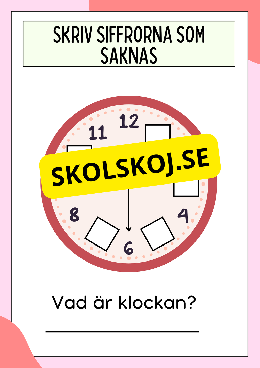 Öva analog klockan