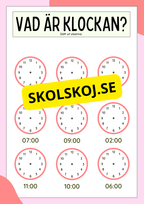 Öva analog klockan