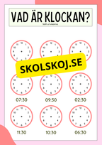 Öva analog klockan