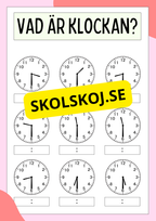 Öva analog klockan