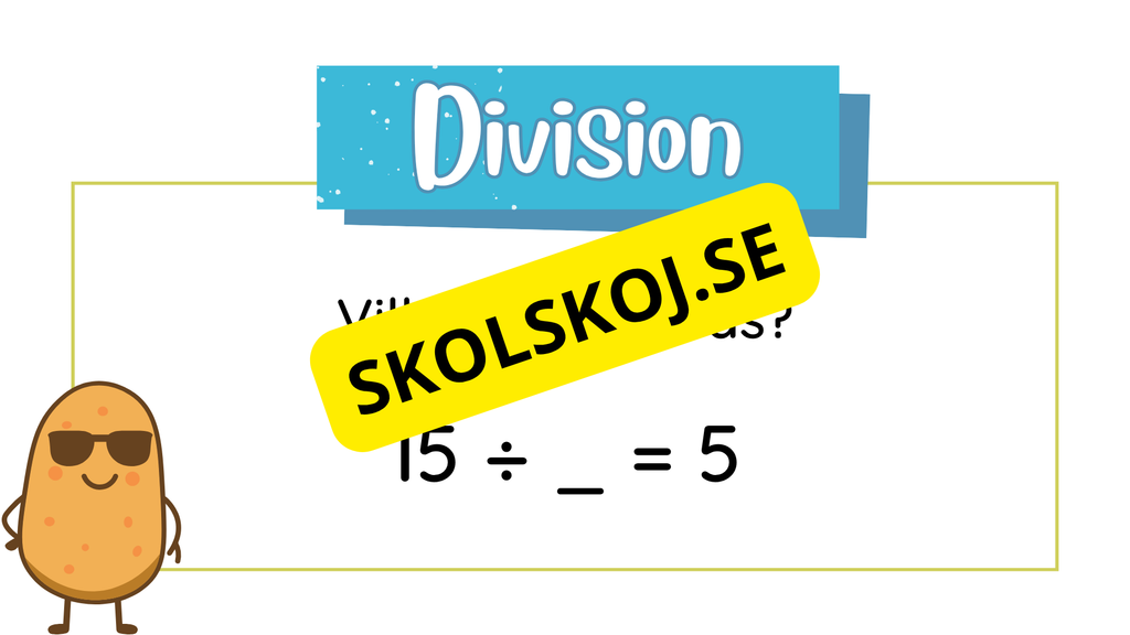 Öva division - Vilket tal saknas