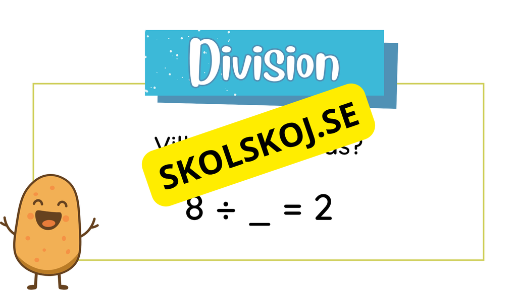 Öva division - Vilket tal saknas