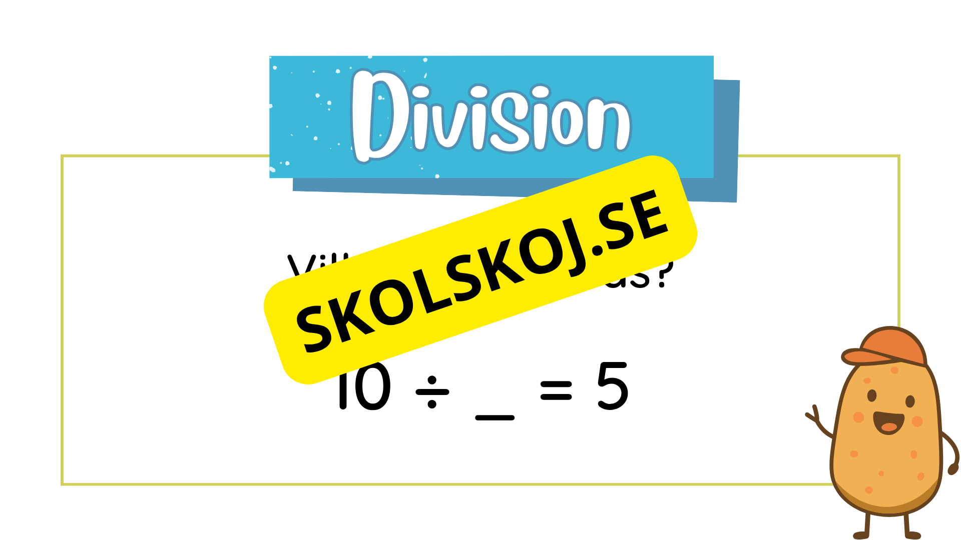Öva division - Vilket tal saknas