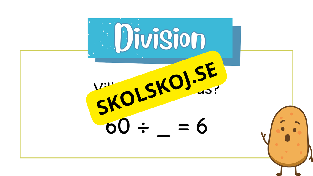 Öva division - Vilket tal saknas