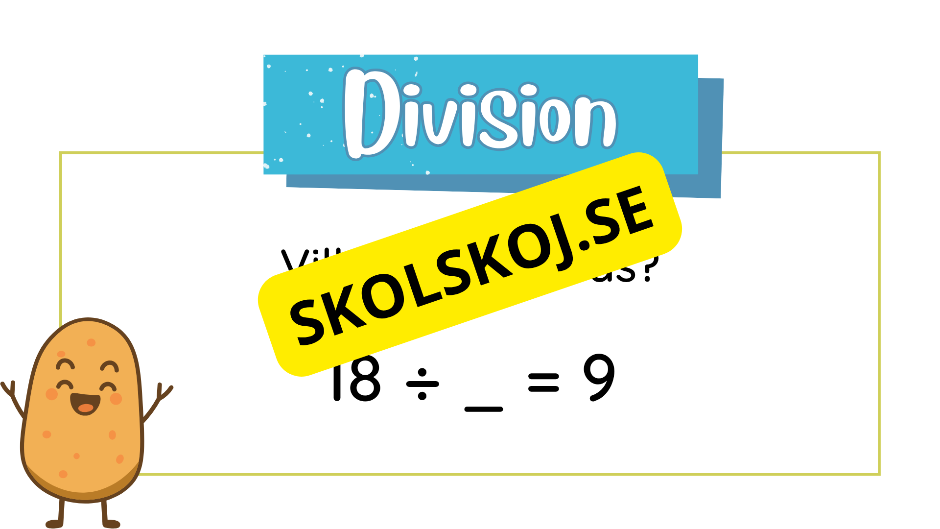 Öva division - Vilket tal saknas